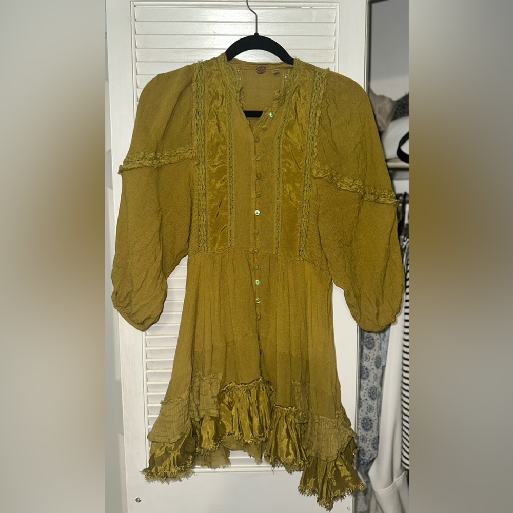 Free People Mini Ruffle Dress.